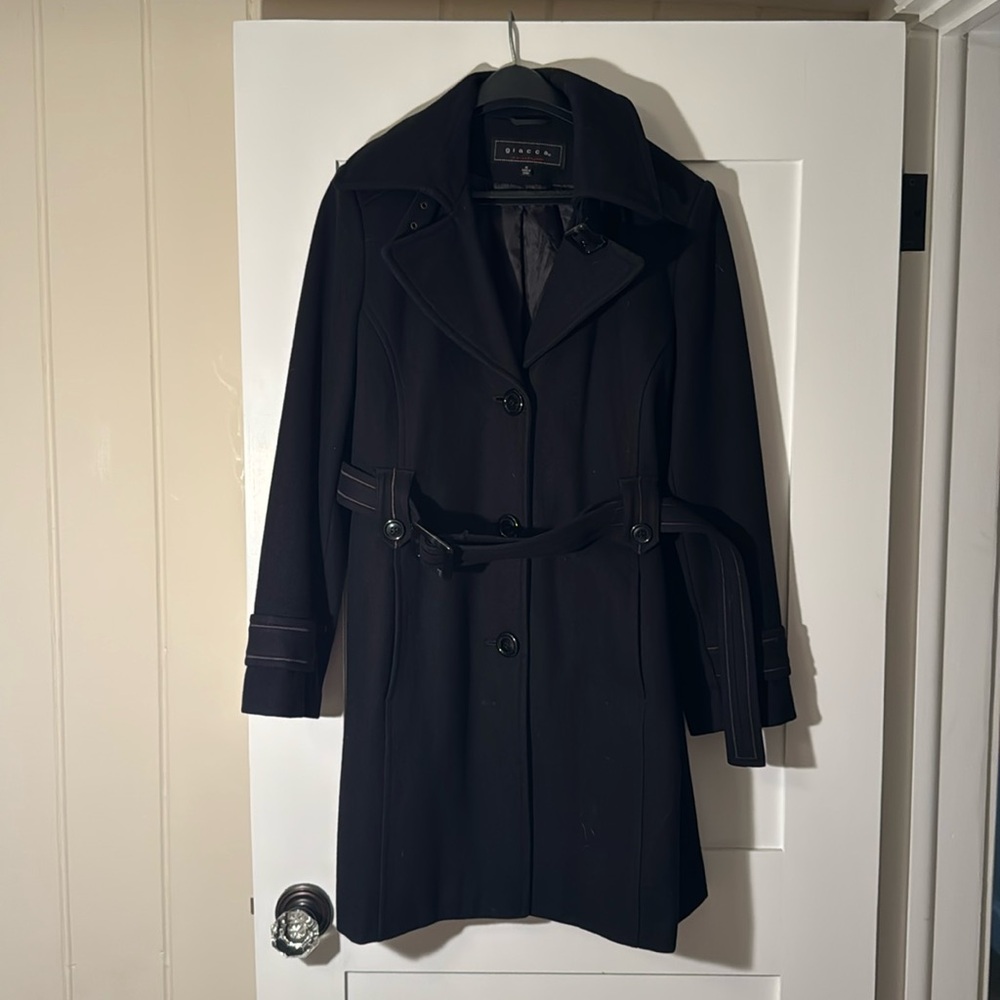 Giacca a Gallery Company women’s Black peacoat. Size Medium great condition